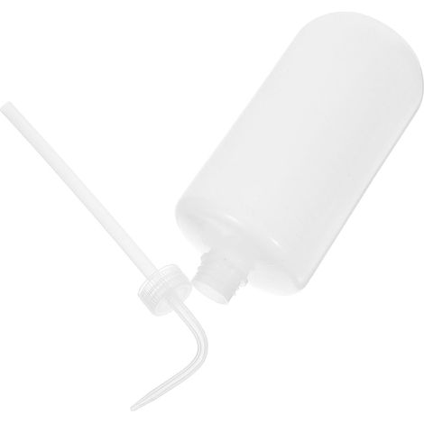 Flacon Laveur de Laboratoire à Col Étroit 1000ml en Plastique Embout Coudé, Arrosage Précis des Succulentes, Usage Intérieur pour Bricolage et Entretien des Plantes (1/5)
