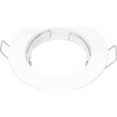 SGC 200405003  Anneau fixe Fana rond encastré Ø77mm Blanc mat