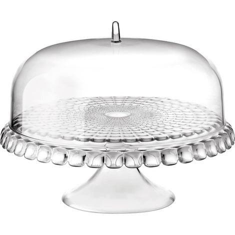 Guzzini - Tiffany, Alzata Torte con Campana - Trasparente, Ø 36 x h28 cm - 19940000 (1/3)