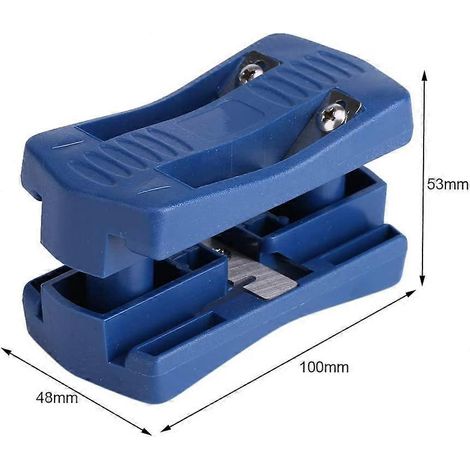 Coupe-bordures en bois, coupe-bordures en plastique portable à 2 bords pour menuisiers, outil de travail du bois à 2 bords (1/4)