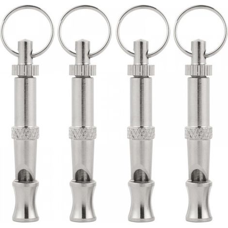 Sifflet à ultrasons pour chien, sifflet à haute fréquence pour chien, sifflet à ultrasons réglable pour l'entraînement, l'aboiement, l'assise et le rappel des chiens, 4 pièces (1/5)