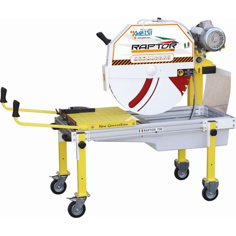 GHELFI RAPTOR 730 macchina taglio ad acqua 3,4 HP Monofase disco 730 mm
