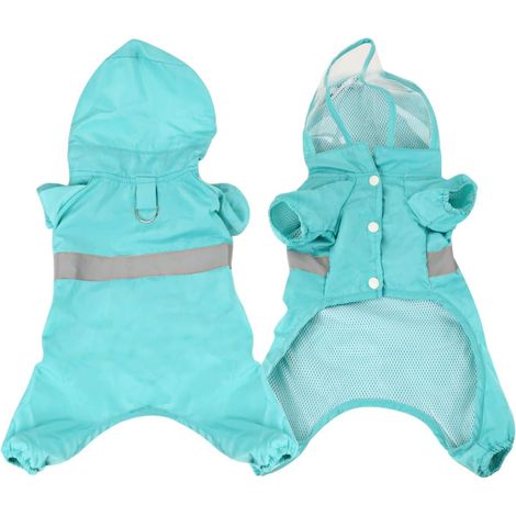 Imperméable pour chiot imperméable et coupe-vent avec capuche (1/2)