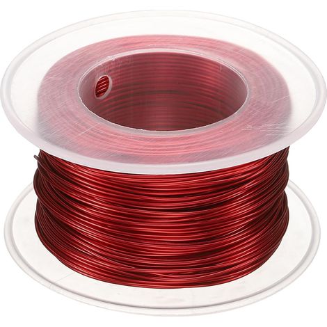Fil Bonsaï Anodisé Aluminium Rouleau Fil 0.8mm Diamètre Rouge (1/5)