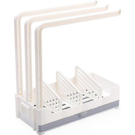 Stockage d’éponges durable Forte capacité portante Cintre serviette Accessoires de cuisine (1/3)