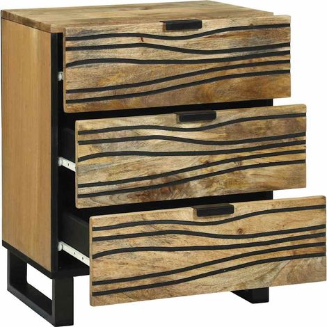 Maison Exclusive - Table de chevet Naturel 50 x 33 x 62 cm Bois d'ingénierie (1/5)
