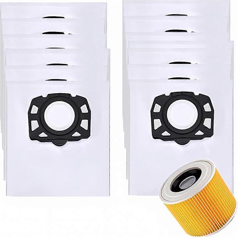 Sacs et filtres pour aspirateurs KFI 357, WD2 Plus, WD3, 1-3, pièces de rechange pour aspirateurs 2.863-314.0 (1/5)