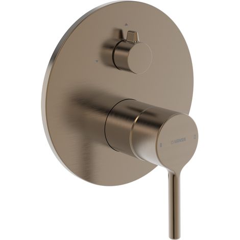 HANSA HA Mezclador monomando Set de empotrar para dos salidas - HANSAVANTIS 8260 Embellecedor redondo Bronce, 8260902781
