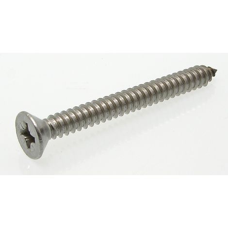 Vis à métaux tête fraisée, hexagonale creuse inox - Longueur: 20 - Qualite Inox: A2 - Diamètre: 8