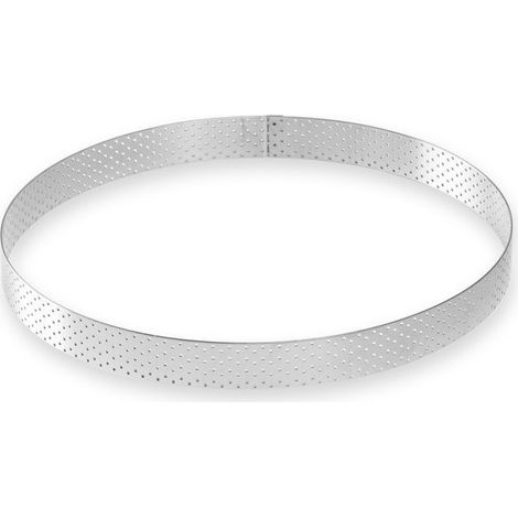 Cercle à tarte en inox perforé 4/6 parts 20,5 cm - Alice Dél