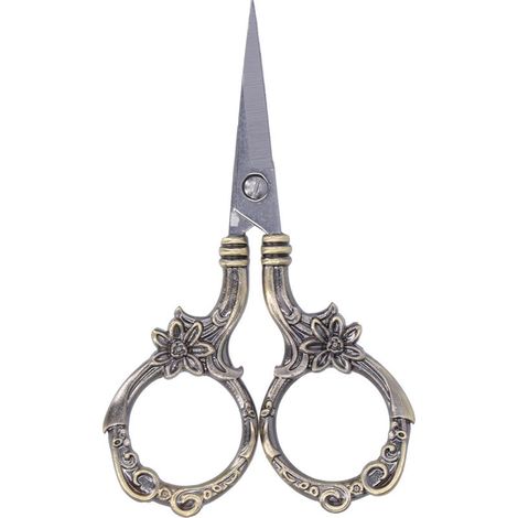 Vintage-Spatel, DIY-Blumen im europäischen Stil, Sticknadeln, Retro-Bronze-Bastelkollektion (1/5)