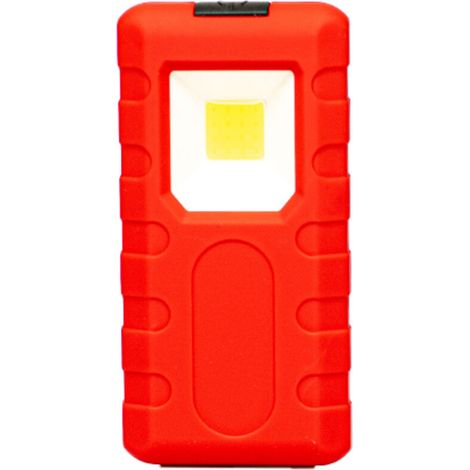 Lampe de poche LED à clip plat rouge (1/5)