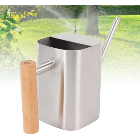 Arrosage Peut pour Les Plantes intérieures, Pot en Acier Inoxydable avec Un Long Bec de Maison pour végétal Mince bonhonsaï Fleur de Jardin extérieur (Silver 500ML) (1/5)