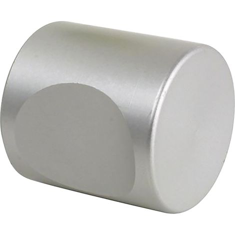Vachette ACTUEL pomello in alluminio anodizzato argento 20 mm
