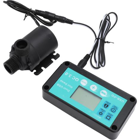 Kit de pompe solaire pour irrigation rurale et circulation piscine, débit réglable, minuterie intégrée, 100-240V, prise UE (1/5)