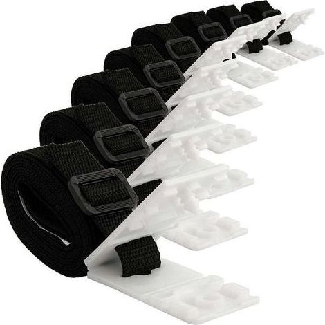 DBBEGK 8 Pièces Enrouleur De Bâche pour Piscine Sangles Et Clips De Fixation pour Les Enrouleurs Moulinet De Couverture Solaire De Piscine pour Tube Solaire De Moulinet De Piscine Creusée (1/5)