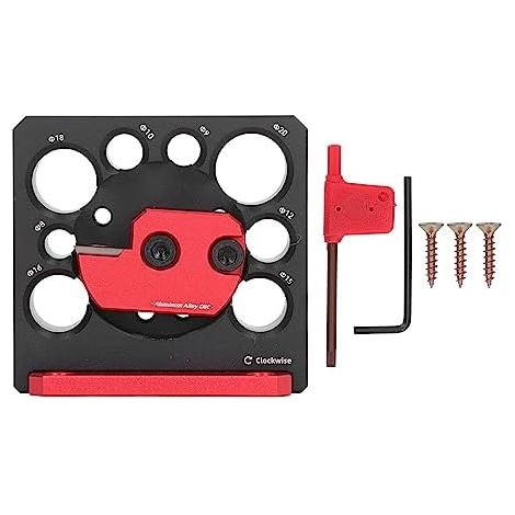Dowel Plate Maker Dowel Cutter Dowel Plate Auxiliary Tool Make-Up Mirror Wall Folding Retro Brass for Woodworking Exact Dowel Holes (1/5)