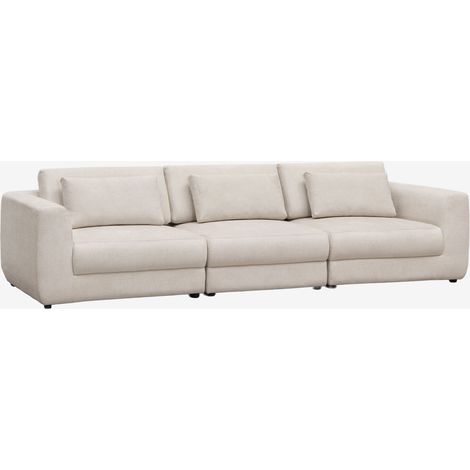 SKLUM 3-teiliges modulares Sofa mit verstellbarer Kopfstütze aus Chenille Cataline                                   