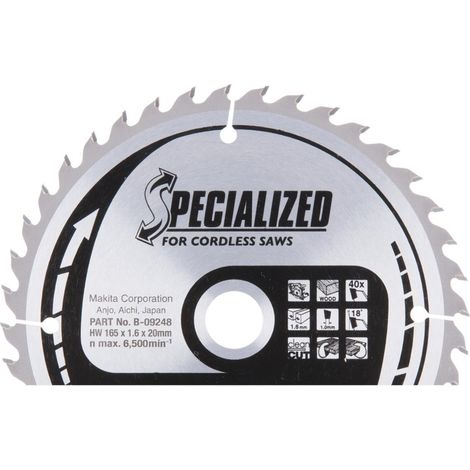 Makita Lame de scie spécialisée B-09248 165 x 20 mm (1/3)