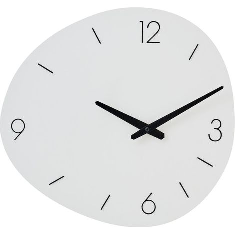Horloge Murale en Métal "Shore" 40cm Blanc (1/2)