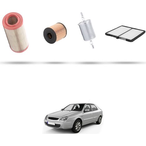 Kit tagliando 4 filtri compatibile con Citroen Xsara 1.4I 55kw dal 1997 (1/5)