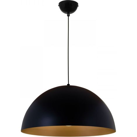 Lampada a sospensione nera della serie GASPAR de INTERLUSA (1/4)