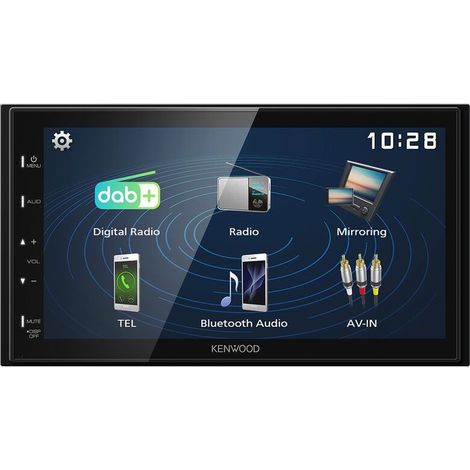 Kenwood Electronics DMX129DAB Ricevitore multimediale per auto Nero 64 W Bluetooth