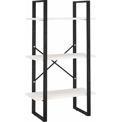 Maison Exclusive - Standregal Weiß 60x30x105 cm Massivholz Kiefer (1/5)