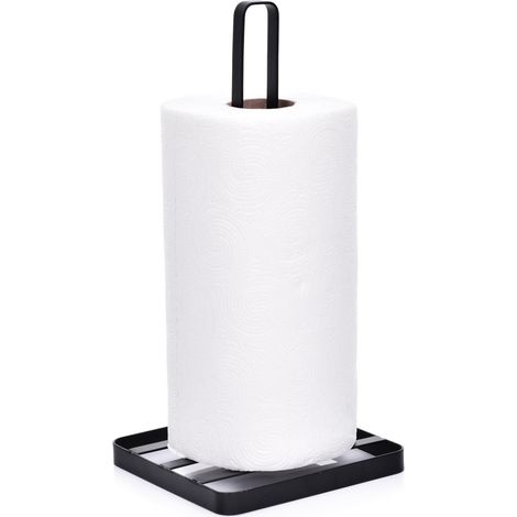 Atemberaubender Papierhandtuchhalter aus schwarzem Metall von Fint Duka (1/3)