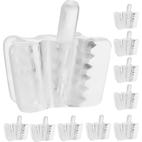 Lot de 10 écarteurs buccaux réutilisables en silicone dentaire pour fixation et ouverture de la bouche (1/5)