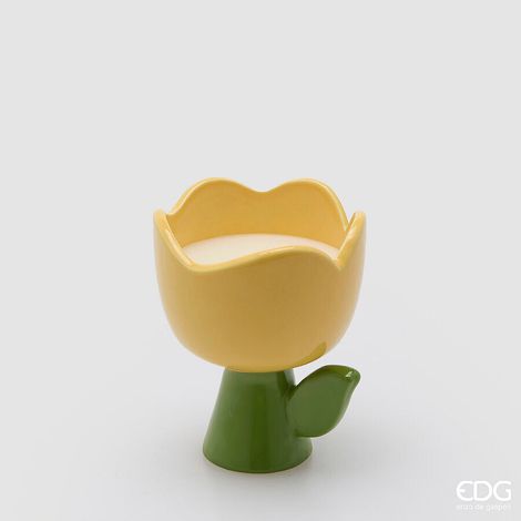 EDG Enzo De Gasperi Candela Tulip con Profumo H 11 Cm D 10 Cm Amber