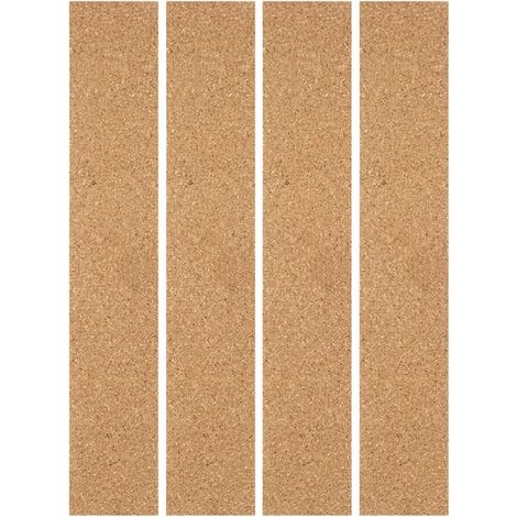STOBOK Lot de 4 bandes adhésives en liège naturel pour tableau blanc, (1/5)