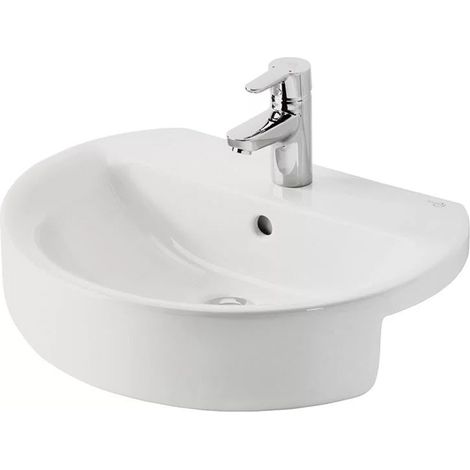 Ideal Standard Concept Sphere Semi-Countertop Basin 550mm Wide 1 Tap Hole (1/3)