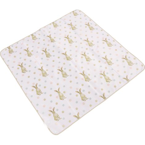 Tapis d'éveil pour bébés qui rampent, antidérapant, imperméable, avec un joli imprimé animal, tapis pour chaises hautes. (1/5)