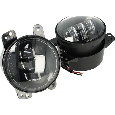 Coppia Faro Led Rotondo 4 Pollici 30W Luci Fendinebbia Per Jeep Wrangler JK 2007-2017 Dodge Journey Magnum Chrysler PT Cruiser 300 Touring (1/2)