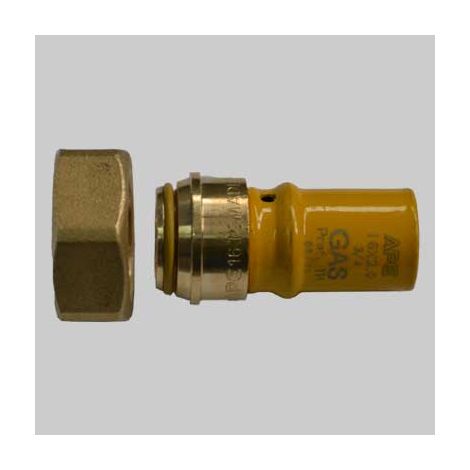 RACCORDO CON GIRELLO E ORING PER COLLETTORI  16 x 3/4     APE RACCORDERIE