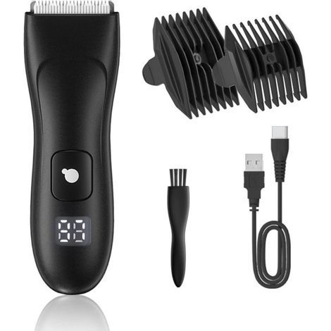 Tondeuse Électrique - Lames En Céramique - Étanche IpX-7 - Rechargeable Usb - Pour Corps Et Zones Intimes - 1 Pièce (1/5)