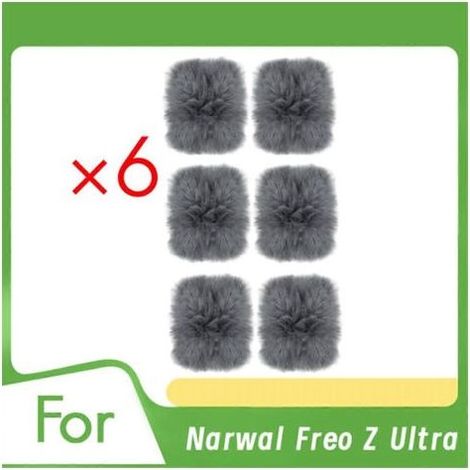 Lot de 6 chiffons de plinthe pour aspirateur robot Narwal Freo Z Ultra - Accessoires de rechange Ultra D (1/5)