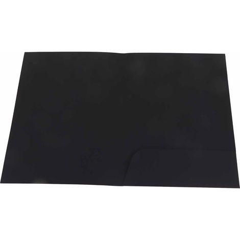 Chemise de classement biseautée avec rabat et poche, format L, fermeture pratique, idéale pour documents, couleur noire. (1/3)