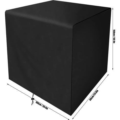 Housse anti-poussière rectangulaire pour Table d'extérieur, 150x100x60cm/59.1x39.4x23.6in (1/5)