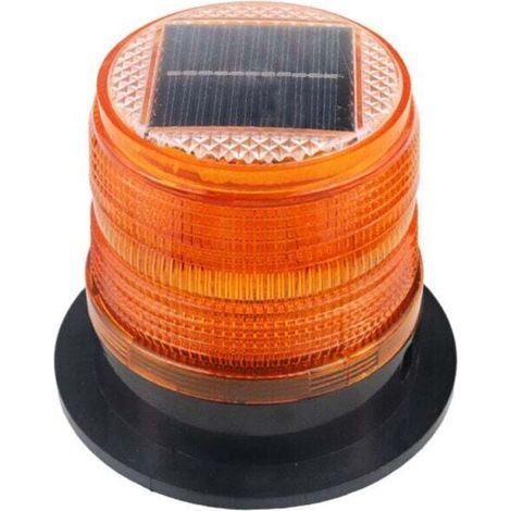 LED-Warnleuchte, magnetisches Blinklicht für Auto, LKW, kabellos, superhell (solarbetrieben)