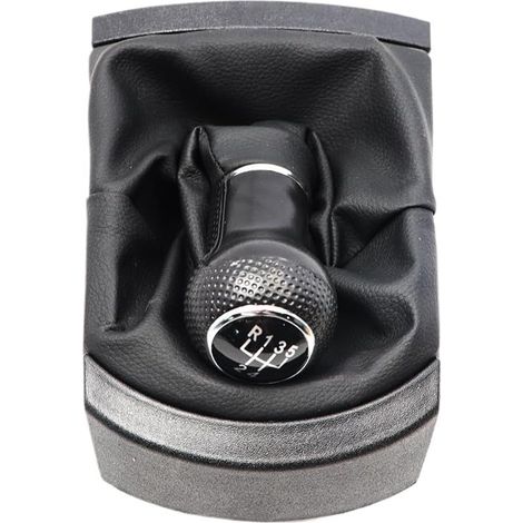 Pommeau de levier de vitesse 5 vitesses noir compatible avec Ibiza 2002-2010 Seat Ibiza 6L (1/5)