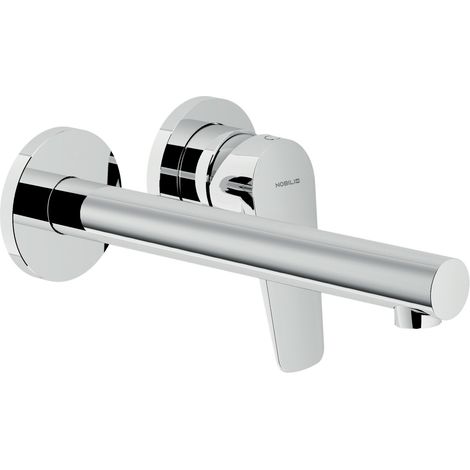 Parte esterna per miscelatore lavabo ad incasso con bocca lunga Nobili serie Sky SY97199/1CR  Cromato - Ottone