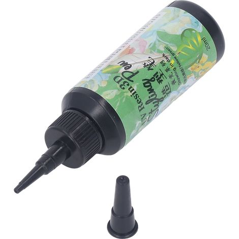 Luminous UV Resin 20ml Pen Shape Design Fast Curing Bright Vivid Color Widely Used UV Epoxy Resin for DIY Craft Jewelry Luminous Yellow Green (1/5)