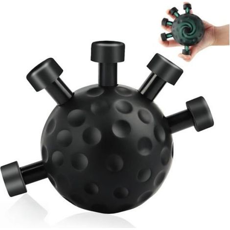 1 Entraîneur de préhension, 5 niveaux de résistance, ressorts en acier inoxydable, boutons TPE antidérapants, musculation avant-bras (1/5)