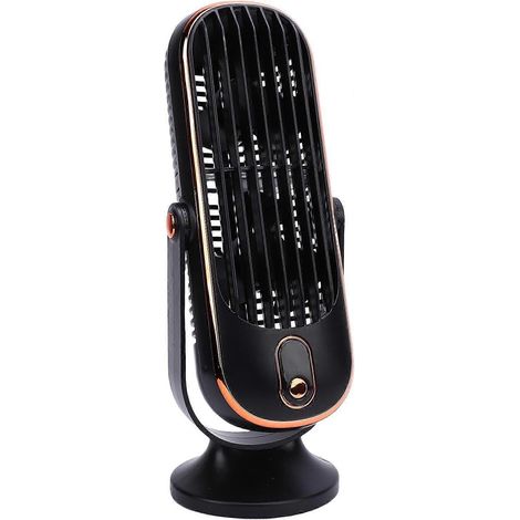 Ventilateur colonne pour chambre, ventilateur de bureau portable 5 vitesses 25 cm (9,8 pouces), alimenté par batterie rechargeable USB. (1/5)