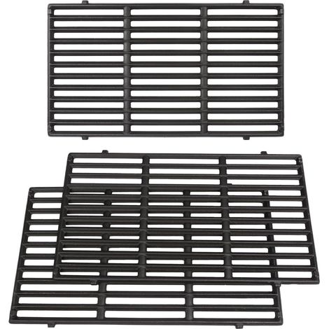 Gusseiserne Grillroste 47,5 x 85 cm für Weber Genesis II 400 Serie, Genesis II LX 400, Genesis II/LX S410 E410 S415 E415 S435 E435 E440 S440. Ersatzteile für Weber 6600 Grill 89 x 66 cm. (1/5)