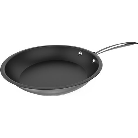 Cecotec Poêle Polka Classy 20 Bucket Steel. Diamètre 20 cm, acier inoxydable 18/10, revêtement antiadhésif, manche riveté