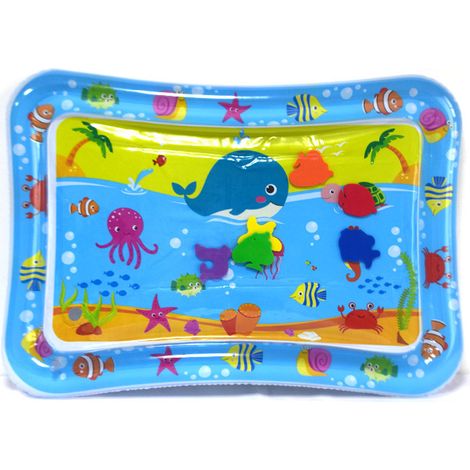 Tapis De Jeu Aquatique Gonflable - Pour Bébé Et Tout-Petits - Matelassé Et Étanche - 120 X 120 Cm - 1 Pièce (1/5)