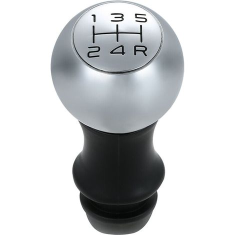 Pommeau de levier de vitesse chromé, adaptateur pour boîte manuelle 5 vitesses, compatible Peugeot 106, 206, 207, 306, 307, 407, 408, 508 et 807 (1/5)